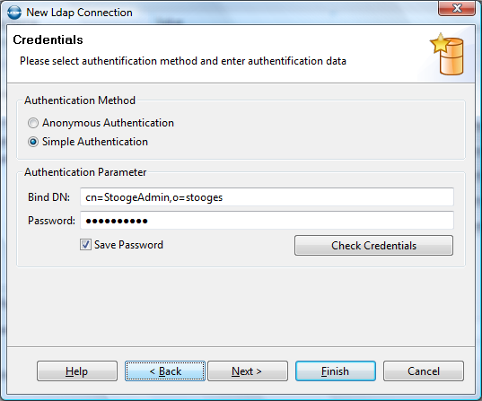 New LDAP connection wizard 2