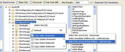 Active Directory select statement